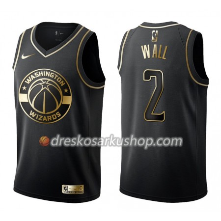 Muški NBA Dres Washington Wizards John Wall 2 Nike Crna Golden Edition Swingman